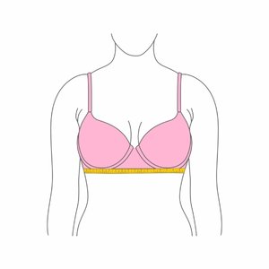 How to measure band size - measure around ribcage under bust